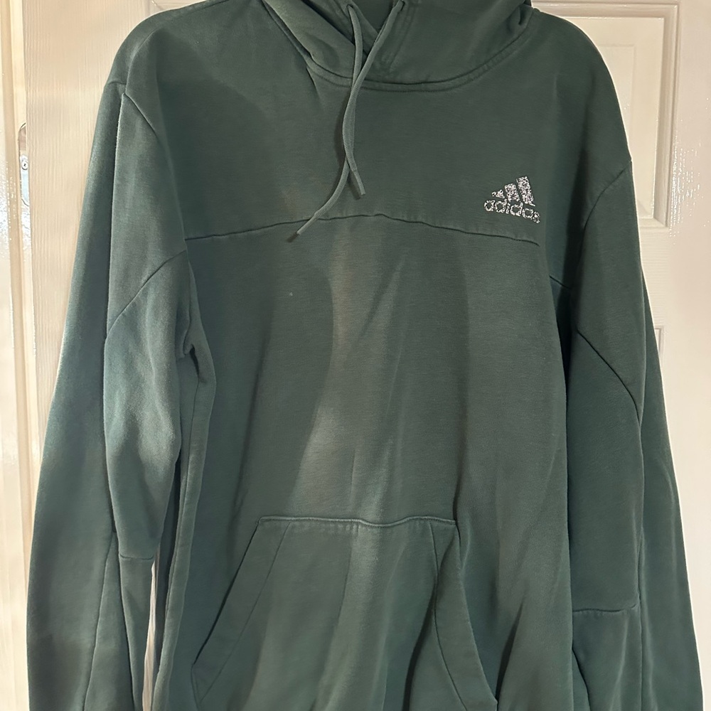 Adidas Men's Forest Green Hoodie